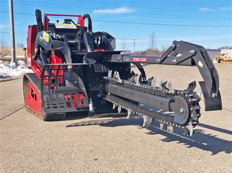 skid steer trencher attachment rental|trencher rental cost near me.